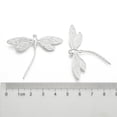 thumbnail image 3 of 1pc Brass Dragonfly Pendants for DIY Jewelry Making and Crafting Silver Color Plated 37x45mm, 3 of 6