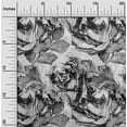 thumbnail image 2 of oneOone Viscose Jersey Black Fabric Floral Watercolor Sewing Material Print Fabric By The Yard 60 Inch Wide, 2 of 4