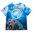 thumbnail image 4 of Monster Jam Marvel's Monster Trucks Thor Athletic T-Shirt Toddler to Big Kid, 4 of 5