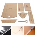 thumbnail image 5 of Plantilla de cartera acrílica Plantilla de cartera DIY Plantilla de cartera larga Plantilla de acrílico hecha a mano Plantilla de artesanía de cuero Plantilla de acrílicoPatrón de cartera de acrílico Amonsee No, 5 of 5