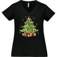 thumbnail image 3 of Inktastic Christmas Tree Women's Plus Size V-Neck T-Shirt, 3 of 5