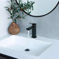 thumbnail image 1 of Stylish Single Handle Matte Black Bathroom Faucet B-112N, 1 of 13
