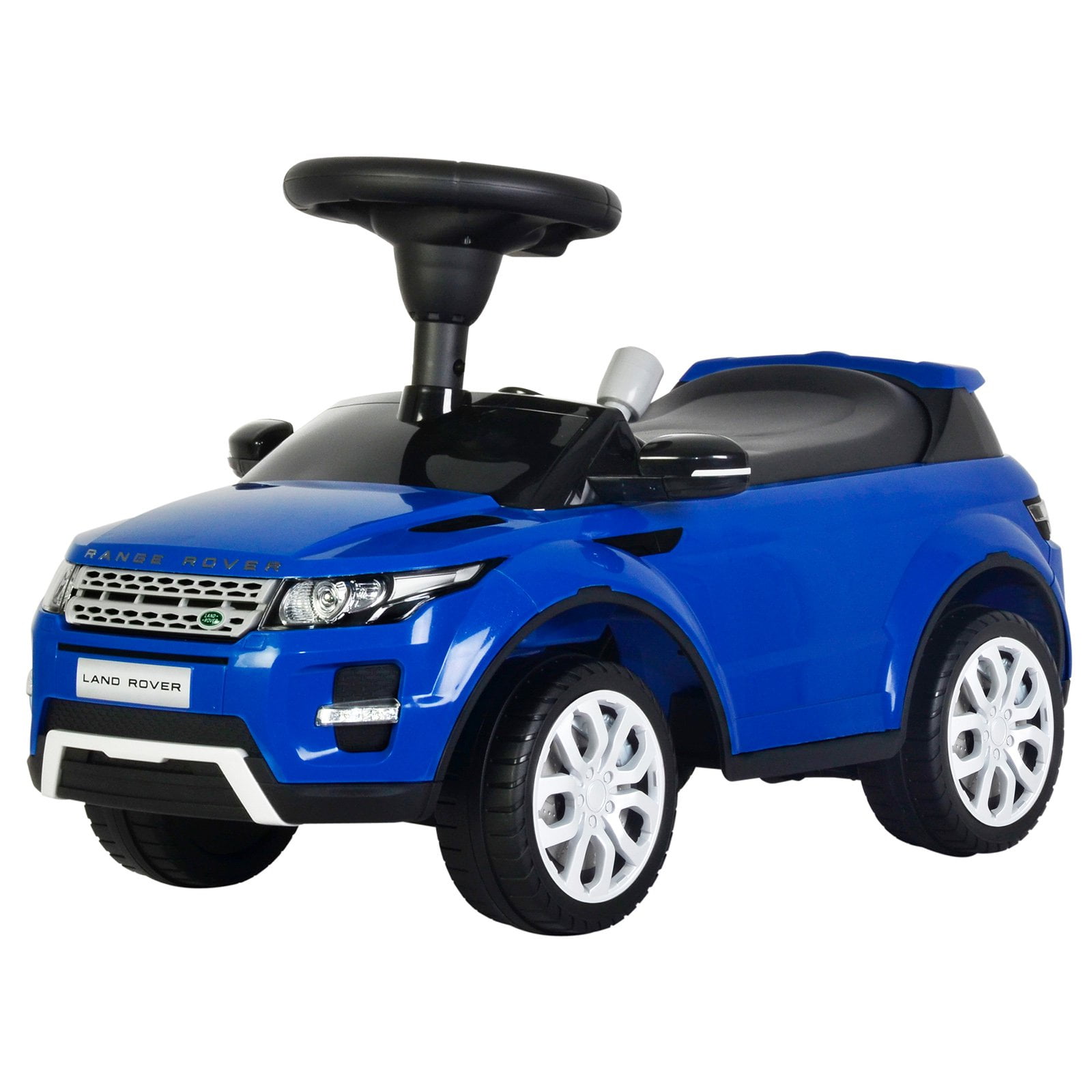 blue push car