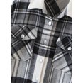 thumbnail image 3 of Aunavey Womens Plaid Lapel Button Dwon Shacket Warm Jacket Shirts Coats with Pockets, 3 of 6