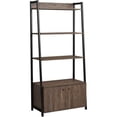 thumbnail image 2 of Coaster Transitional 29.5" Wood Bookcase with 2-Door in Walnut, 2 of 6