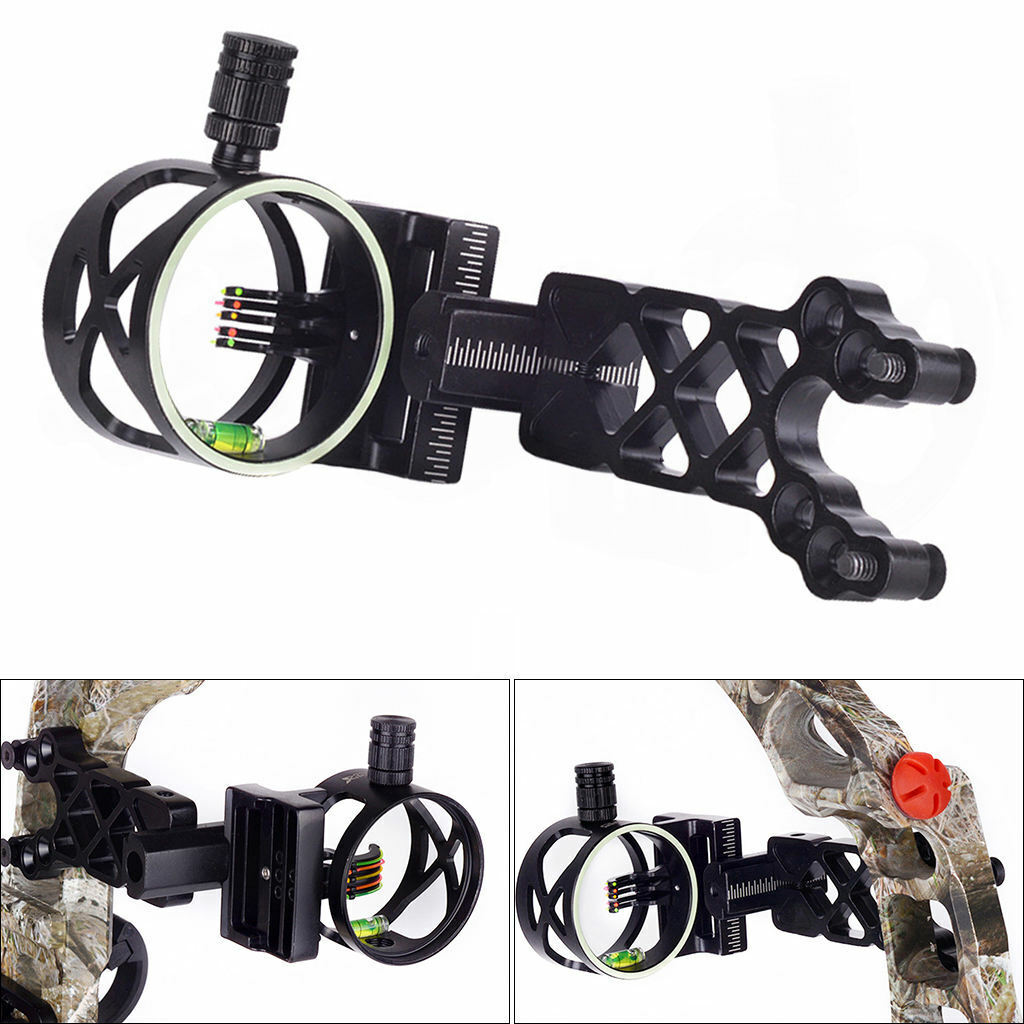 Adjustable Bow Sight Shooting Hunting Archery Compound Bow Aim