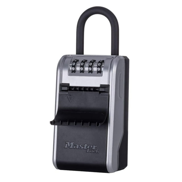 Lock Box Master Lock, combinación metálica de 4 dígitos, 14 x 8 x 13 cm
