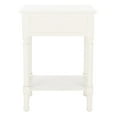 thumbnail image 7 of SAFAVIEH Landers Solid Glam 1 Drawer Accent Table, Distressed White, 7 of 7