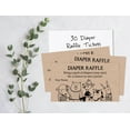 thumbnail image 3 of Inkdotpot 30Baby ShowerDiaper Raffle Ticket Lottery Insert Cards Supplies Games For Baby Shower Party Jungle Animals Bring A Pack Of Rustic Diapers To Win Favors Gifts And Prizes, 3 of 5
