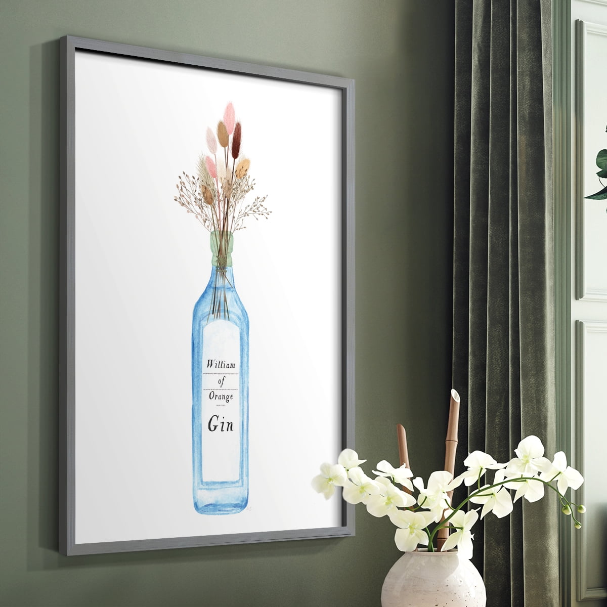 William of Orange Gin Framed Print - Solid Wood in Single Picture Frame Solid Wood 2 Framed Print