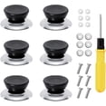 thumbnail image 1 of Poignée Résistante à la Chaleur Bouton de Couvercle de Pot Poignée Universelle de Cuisine Remplacement de Couvercle avec Vis 6 Pcs Bouton de Couvercle de Pot, 1 of 5