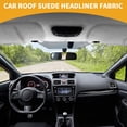 thumbnail image 2 of Unique Bargains 150x Suede Headliner Fabric 12"x57" Foam Back for Car Interior Roof Repair Light Gray 22" L × 57" W, 2 of 8