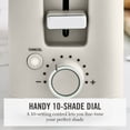 thumbnail image 3 of Martha Stewart 2 Slice Long Slot Toaster, Extra Wide, 10 Settings, Linen Cream, 3 of 13