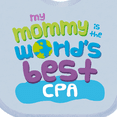 thumbnail image 4 of Inktastic Cpa Mom Quote Boys or Girls Baby Bib, 4 of 4