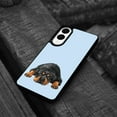 thumbnail image 4 of WIRESTER Shockproof Soft Rubber Cover Case for Samsung Galaxy S25 Edge 6.7 inch 2025, Rottweiler Dog Lying Down Looking Up On Light Blue Background, 4 of 5