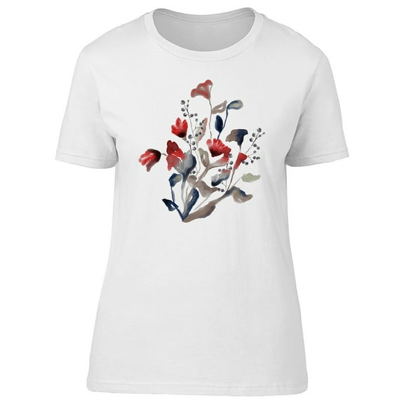 Flower Blossom And Red Flowers Tee Women's -Image by Shutterstock