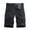 Black, variant on Turilly Plus Size Shorts for Men Casual Pure Color Outdoors Pocket Beach Work Trouser Cargo Shorts Pant