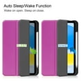 thumbnail image 2 of Mantto Smart Case for iPad 10.9-inch 2022, Soft TPU Frosted Back Cover Slim Shell Protective Case with Stand Auto Sleep/Wake Case for Apple iPad 10th Generation 10.9" 2022, Purple, 2 of 7