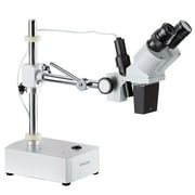 AmScope 10X-20X Binocular Boom Arm Stereo Microscope + Light New