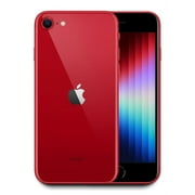 Restored Apple iPhone SE (3rd Generation) - Fully Unlocked - 64 GB Product (Red) (Refurbished)