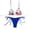 Royal Blue, variant on Bikini Sets for Women 2 Piece Fruit Print Bikini Set Graphic Halter Swimsuits Tie Side Bathing Suit