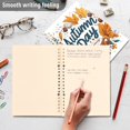 thumbnail image 4 of FORMRS 1-Subject Spiral Notebook 8" x 5" College Ruled 60 Refillable Sheet A5 Hard Cover, Autumn Day with Cocoa Pattern, 4 of 7
