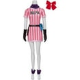 thumbnail image 2 of Pink and White Stripes Dress Outfit Full Suit with Accessories for Women Adult, 2 of 8