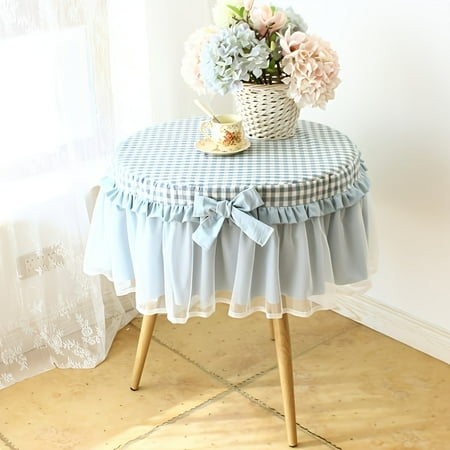 

Pastoral Nordic Simple Balcony Small Round Tablecloth Household Lace Bedside Table Cover