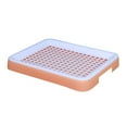 thumbnail image 1 of Caja de arena para conejos, orinal de conejo, jaula de entrenamiento antideslizante de esquina con bandeja de inodoro para accesorios para mascotas , Rosado, 1 of 8