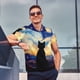 thumbnail image 4 of Balery Cat Under Starry Skies Camisa Polo de Hombre con Estampado, de Manga Corta y Tejido Medio, Camisa Tipo Golf Polo-XX-Large, 4 of 6