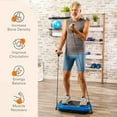 thumbnail image 3 of Lifepro Waver Mini Vibration Plate Exercise Machine – Whole Body Vibrating Plate Machine for Lymphatic Drainage, Muscle Toning & Recovery with Resistance Bands & Remote - Blue, 3 of 9