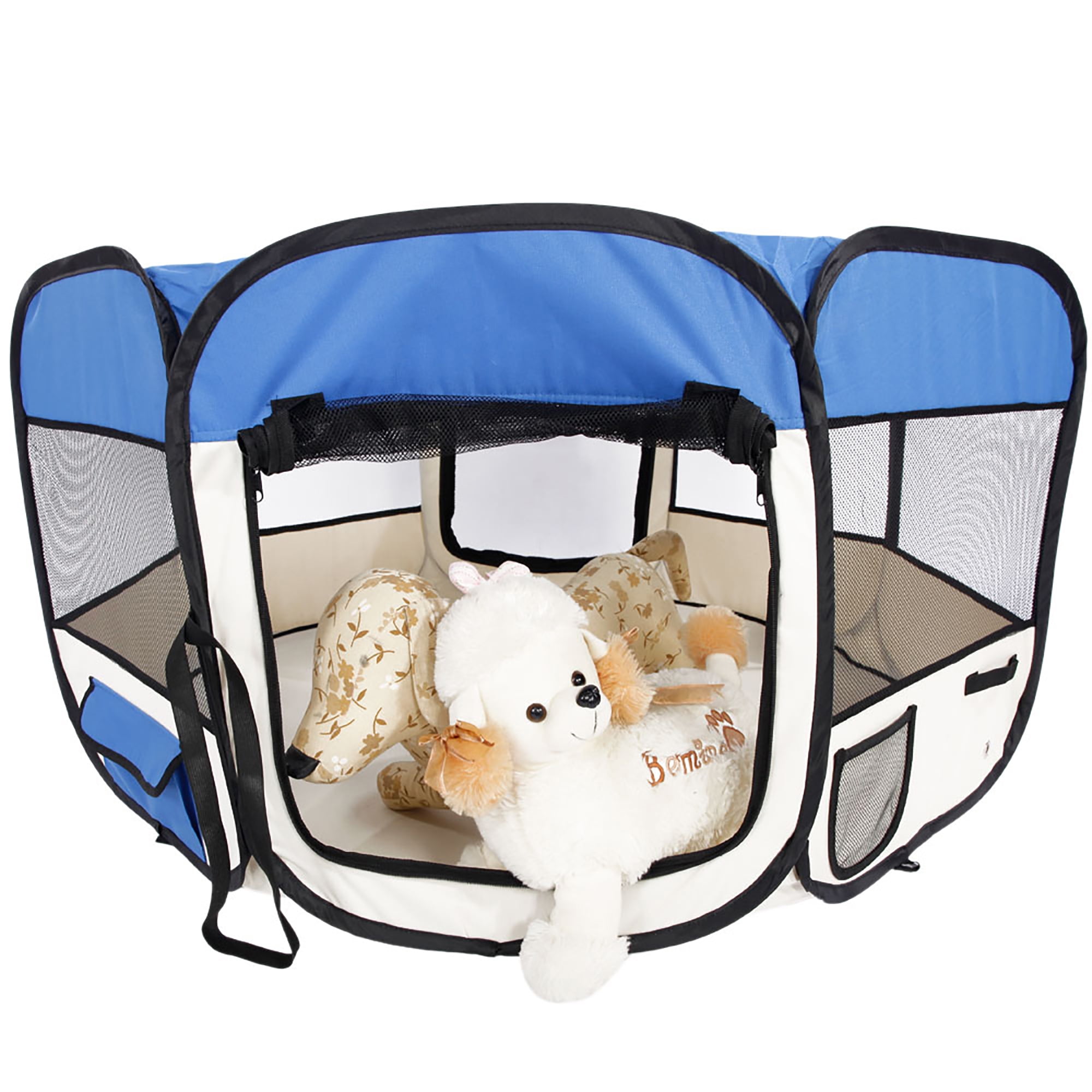Veryke 57" Portable Pet Playpens, Pet Fence Panels for Dogs, Portable