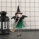 thumbnail image 5 of Fiudx Figura de Bruja de Halloween, Decoración Colgante Vintage Verde, Adorno de Cocina Espeluznante, para Uso Interior y Exterior, Decoración Festiva, Colgante Único de Halloween, Tamaño 24 X 13,5 X, 5 of 6