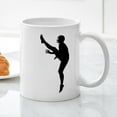 thumbnail image 3 of CafePress - Football Silhouette Mug - 11 oz Ceramic Mug - Novelty Coffee Tea Cup, 3 of 4