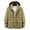 Beige, variant on SwiftWear Men's Jacket Fashion Solid Color Pockets Zip-Up Long Sleeve Hooded Casual Outwear Coat Black M