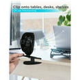 thumbnail image 6 of BLACK+DECKER BFDC42PK 4-In. 3-Speed Portable USB-Powered Convertible Clip Fan, Black, 2 Count, BFDC42PK, 6 of 7