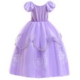 thumbnail image 2 of KAWELL Little Girls Sofia Princess Costume Birthday Christmas Party Halloween Cosplay Fancy Dress Up Outfits w/Accessories, 2 of 7
