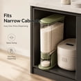thumbnail image 6 of UFORU Narrow-Mouth Sealed Grain Storage Container, Large Capacity 11 lb Rice and Dry Food Dispenser, BPA-Free Food-Grade Storage Box for Rice, Beans,Moisture-Resistant Kitchen Organizer, 6 of 10
