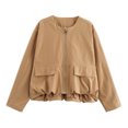 thumbnail image 2 of Chaqueta Bomber de moda europea para mujer, ropa de calle, abrigo de vuelo, rompevientos de ocio al aire libre, primavera y otoño, 2 of 5
