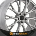 thumbnail image 4 of 19x8.5 Konig 46S Interflow Metallic Silver Wheel 5x4.5 (35mm), 4 of 5