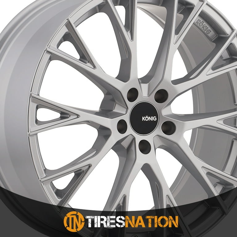 König 17x8 Konig 46S Interflow Metallic Silver Wheel 5x4.5 (45mm