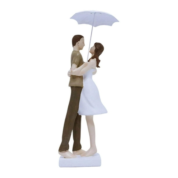 Figura de pareja creativa de niño y niña, artesanía decorativa, estatua de pareja sosteniendo Abrazo