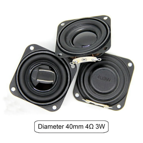 2PCS 1.5 Inch Audio Speaker 4Ω 3W 40mm Multimedia Loudspeaker DIY Sound Speaker with Fixing Hole for Home Theater