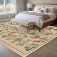 thumbnail image 5 of Rustic Vegetable Garden 5'x7' Area Rug, Vintage Farmhouse Plants Beige Washable Non-Slip Soft Rugs, Low-Pile Large Carpet for Living Room Bedroom Dining Room, Non-Shedding Accent Rug, 5 of 9