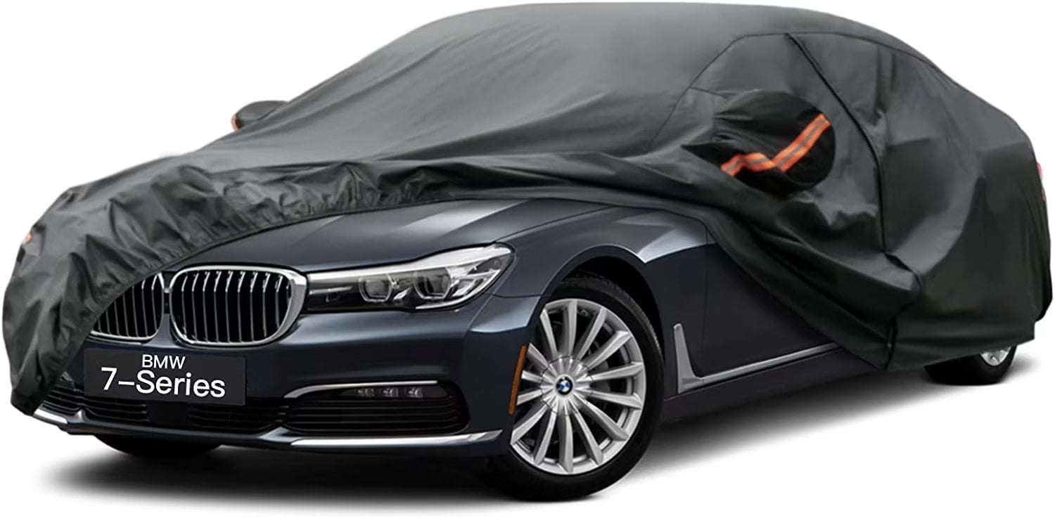 KouKou 7 Layers Sedan Car Cover Custom Fit BMW 5-Series (2010-2022)  Waterproof All Weather for Automobiles, Full Exterior Covers Sun Rain  Protection UV Protection （Deliver About 3-10 Days） 