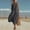 c01Gray, variant on Women's Elegant Resort-Style Stand-Collar Cotton Dress Formal Flowy Aline Beach Wedding Guest Long Sundress Orange XXXL