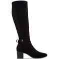 thumbnail image 4 of Charter Club Womens Jaccque Faux Suede Wide Calf Knee-High Boots, 4 of 5