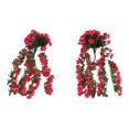 thumbnail image 1 of 2PCS Artificial Violet Flower, Hanging  Plants  Flowers for Wedding Arrangements Party Tables Decorations, 1 of 8