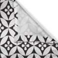 thumbnail image 3 of Ambesonne Black and White Kitchen Curtains, Floral Retro Circle, 55"x39", Black White, 3 of 3