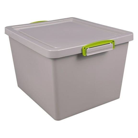 Really Useful Box RUA335RECYGREY 35.4 qt. Latch Box, Gray